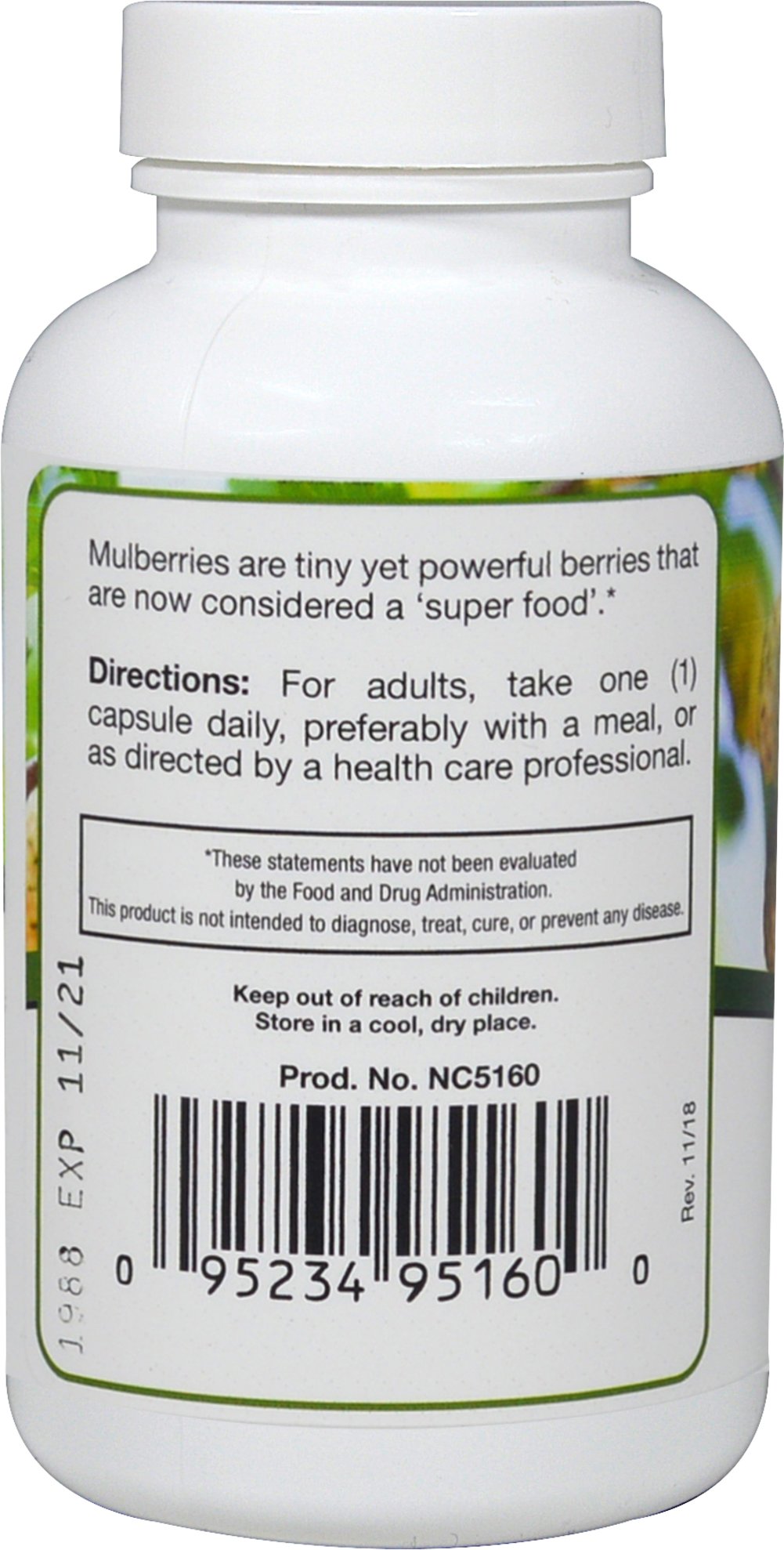 Nutritional Concepts Mulberry Leaf Extract 1000 MG - 60 Capsules (White Mulberry)