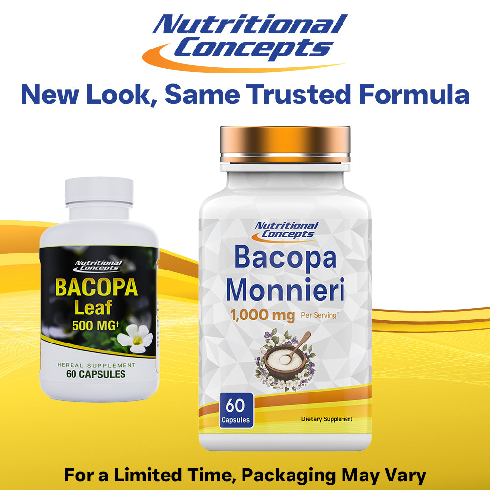 Nutritional Concepts Bacopa Monnieri Leaf Extract 500 MG - 60 Capsules