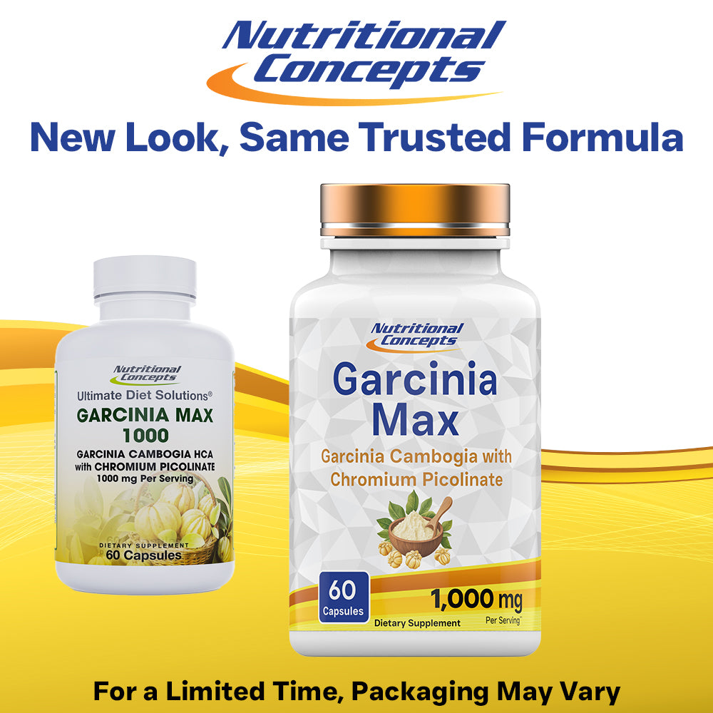 Nutritional Concepts Garcinia Max: Garcinia Cambogia 1000 (50% HCA) - 60 Capsules
