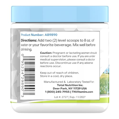 tnvitamins Colostrum Powder – 25% IgG | Grass-Fed Bovine Colostrum Supplement | Unflavored | 120g (4.3 oz) – 60 Servings | Non-GMO, No Additives