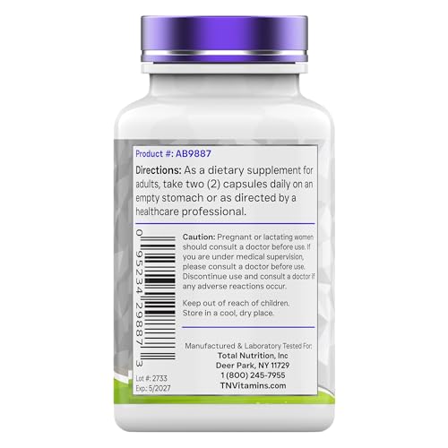 tnvitamins NAD+ Supplement 1,000 mg Per Serving - 90 Count | High Potency NAD Capsules | Nicotinamide Adenine Dinucleotide | NAD Plus Support for Energy & Vitality