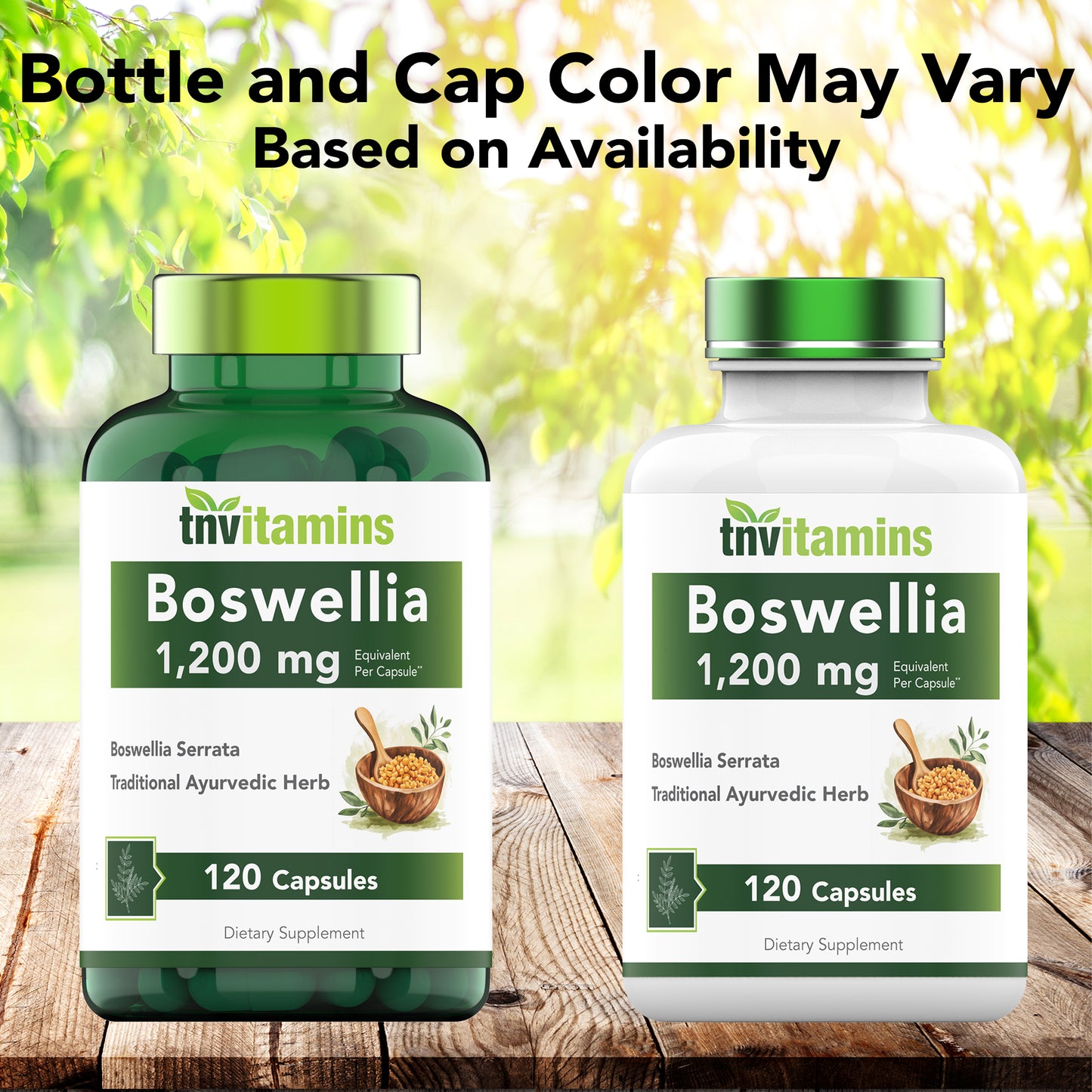 Boswellia Serrata Herbal Extract Capsules | 1200 MG/Capsule (120 Capsules) | Joint Support Supplement* | Promotes Mobility & Flexibility* | Ayurvedic Herb: Indian Olibanum/Frankincense | TNVitamins
