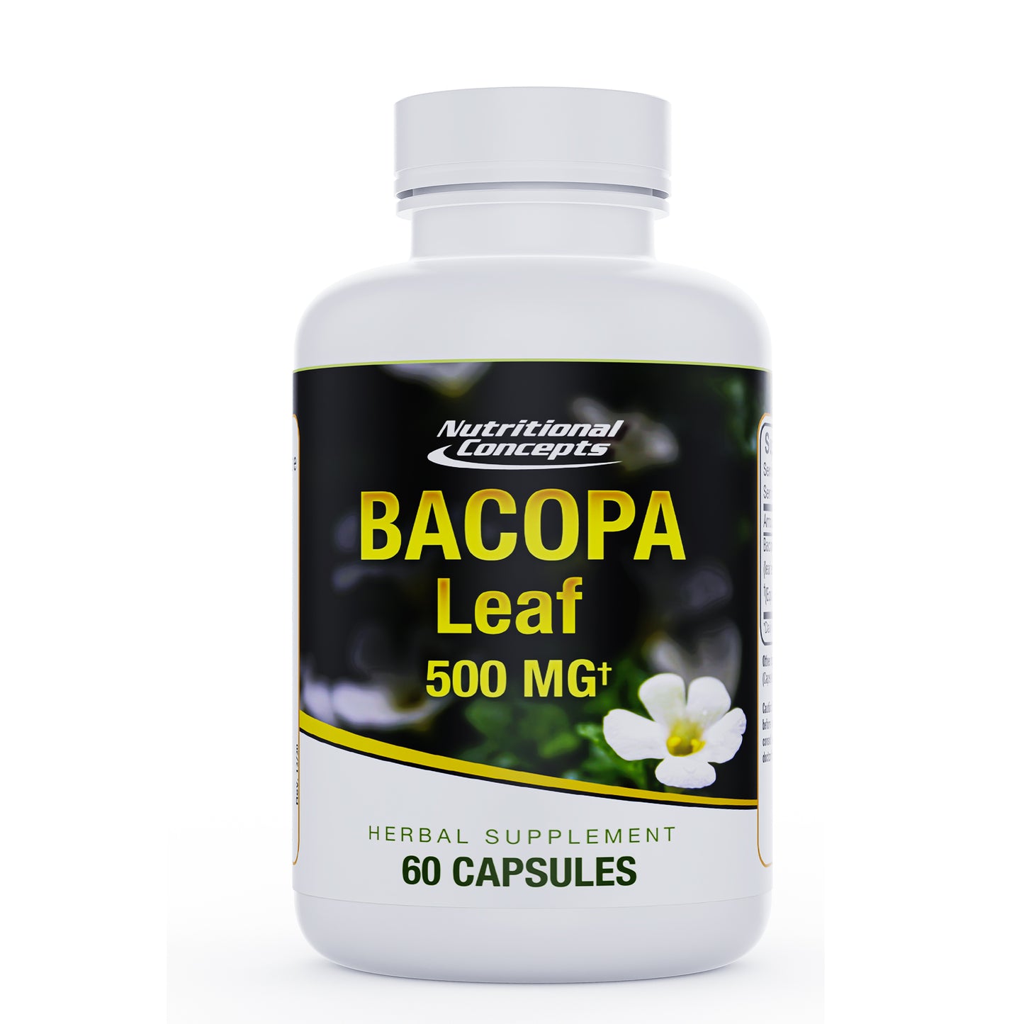 Nutritional Concepts Bacopa Monnieri Leaf Extract 500 MG - 60 Capsules