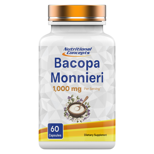 Nutritional Concepts Bacopa Monnieri Leaf Extract 500 MG - 60 Capsules