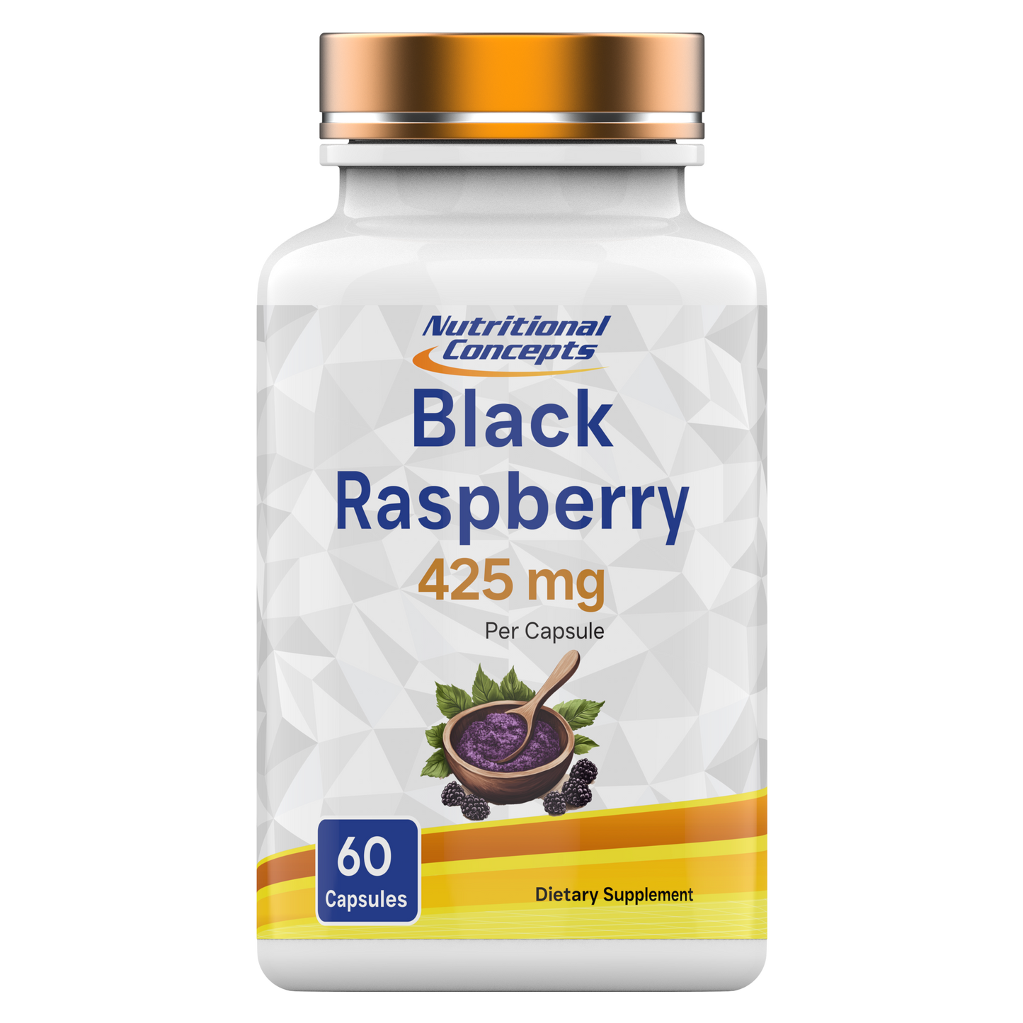 Nutritional Concepts Black Raspberry: 425mg - 60 Capsules
