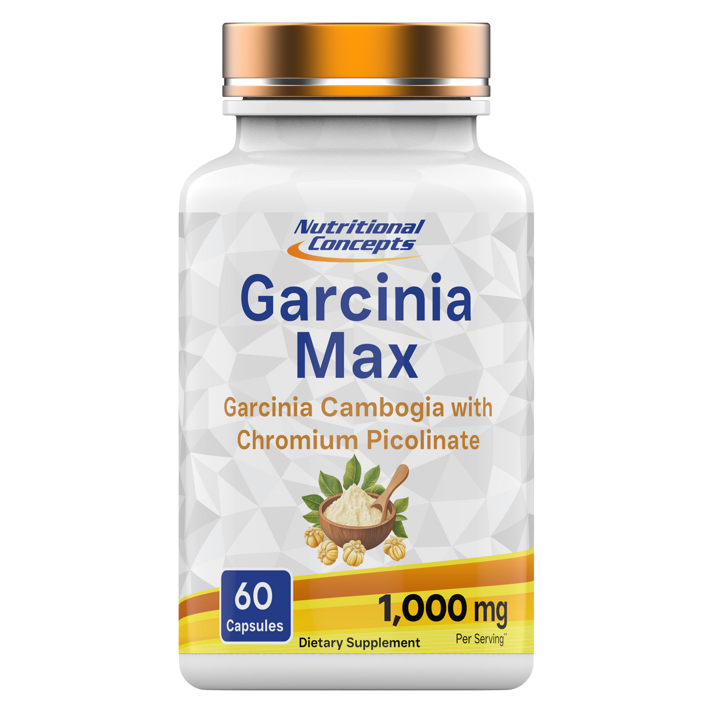 Nutritional Concepts Garcinia Max: Garcinia Cambogia 1000 (50% HCA) - 60 Capsules