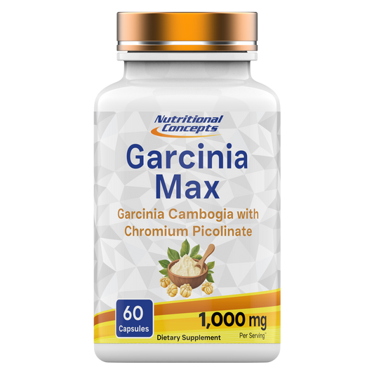 Nutritional Concepts Garcinia Max: Garcinia Cambogia 1000 (50% HCA) - 60 Capsules