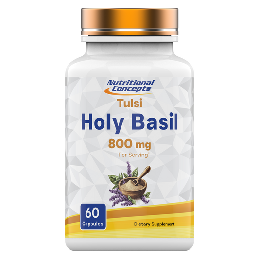 Nutritional Concepts Holy Basil 800 MG Per 2 Capsule Serving - 60 Capsules