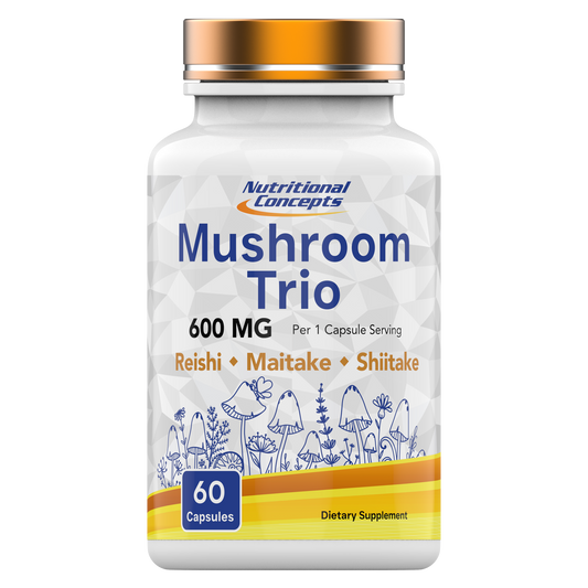 Nutritional Concepts Mushroom Trio: Maitake, Reishi, & Shiitake - 60 Capsules