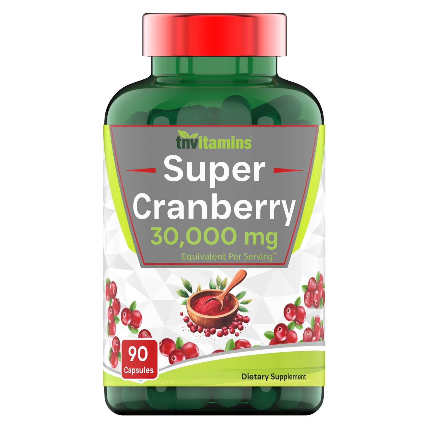 Cranberry Pills for Women & Men (30,000 MG - 90 Capsules) | Supports Urinary Tract Health* | Cranberry Concentrate Supplement | Bladder & Kidney Support* | Supports Women's Health* | Antioxidants
