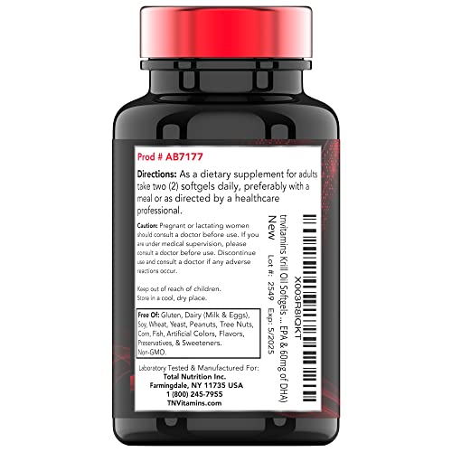 Antarctic Krill Oil 1000mg - 120 Softgels | Ultra Potent Omega-3: 120mg EPA, 80 mg DHA, 200 mcg Astaxanthin