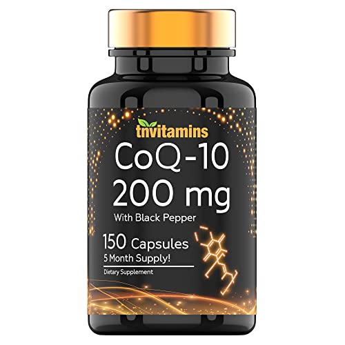 tnvitamins Ultra Potent CoQ 10 200 MG 150 Capsules with Black Pepper