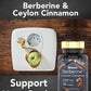 tnvitamins Berberine with Ceylon Cinnamon: 2200 mg Per Capsule - 180 Capsules | 6 Month Supply