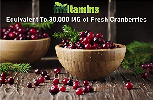 Cranberry Pills for Women & Men (30,000 MG  -  90 Capsules) | Supports Urinary Tract Health* | Cranberry Concentrate Supplement | Bladder & Kidney Support* | Supports Women's Health* | Antioxidants