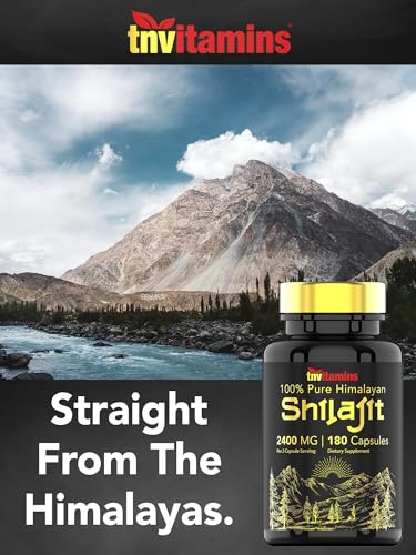 Shilajit Capsules 2400 MG - 180 Capsules | 100% Pure Himalayan Shilajit for Men & Women | Shilajit Resin Supplement | Three Month Supply! | Non-GMO, Gluten-Free