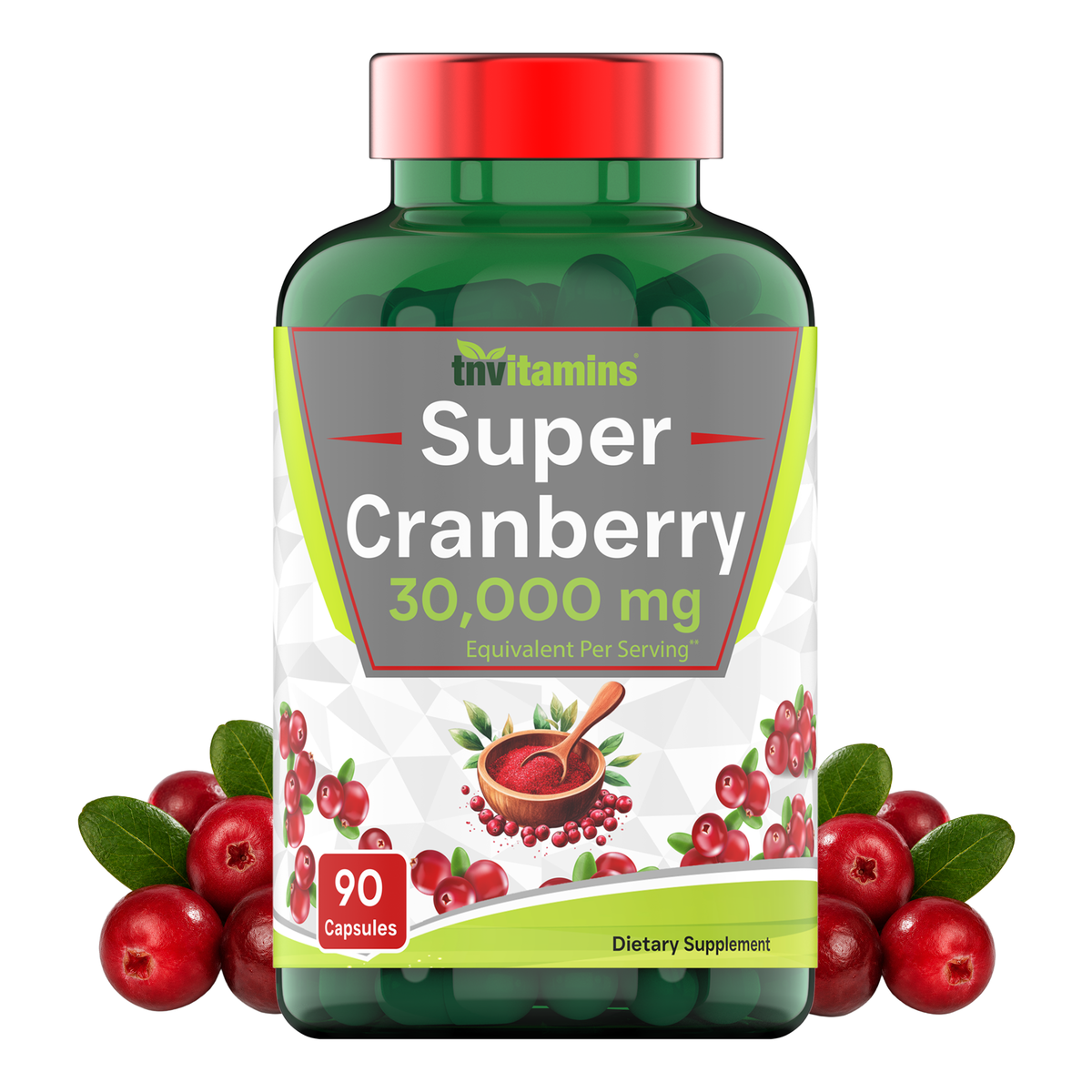 Super Cranberry Pills for Women & Men (30,000 MG  -  90 Capsules) | Supports Urinary Tract Health* | Cranberry Concentrate Supplement | Bladder & Kidney Support* | Supports Women's Health* | Antioxidants