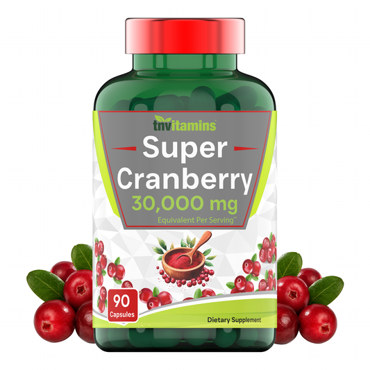 Super Cranberry Pills for Women & Men (30,000 MG  -  90 Capsules) | Supports Urinary Tract Health* | Cranberry Concentrate Supplement | Bladder & Kidney Support* | Supports Women's Health* | Antioxidants