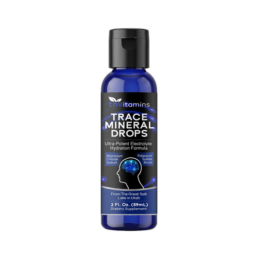 TNVitamins Trace Mineral Drops: Ultra Potent Electrolyte Hydration Formula | 2 Fl. Oz - 1 Month Supply | From the Great Salt Lake in Utah
