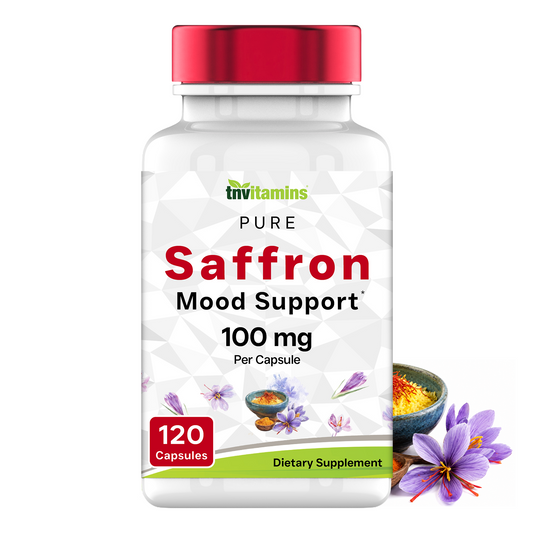 Saffron Capsules 100 mg, 120 Capsules | High Potency Saffron Supplement from Real Saffron Threads | Mood & Emotional Support* | Natural Appetite Support*, Made in USA