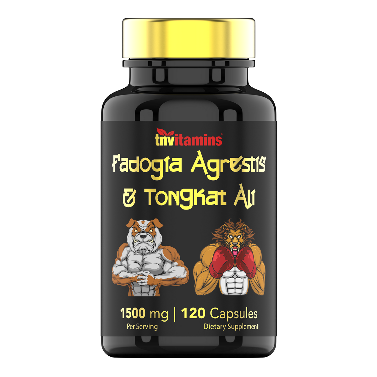 Fadogia Agrestis & Tongkat Ali Supplement: 1500mg - 120 Capsules | 750mg Each of Tongkat Ali (Longjack) & Fadogia | Ultra-Potent Formula For Men For Sports Nutrition, Athletic Performance, & Muscles*