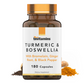 tnvitamins Turmeric & Boswellia Complex (180 Capsules) with Ginger Root , Bromelain, & Black Pepper Extract | Joint-Ease Formula: Powerful Joint Support Supplement* | Produced in The USA