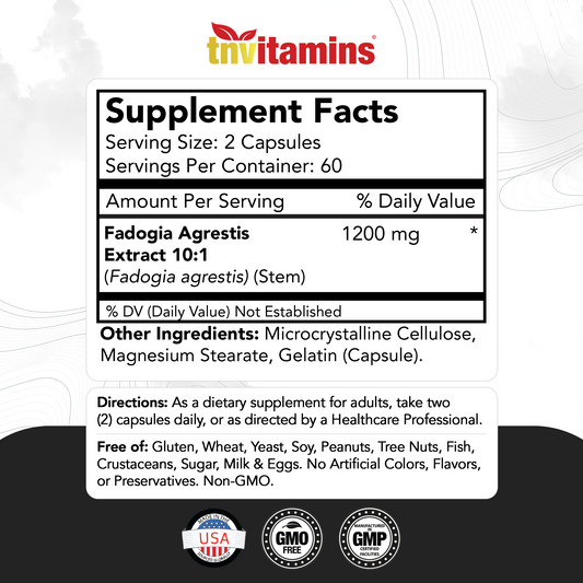 Fadogia Agrestis: 1200mg - 120 Capsules | Ultra-Potent Fadogia Agrestis Extract Supplement for Men | Energy, Power, Strength, Athletic Performance, & Sports Nutrition | Non-GMO | Made in the USA!