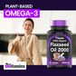 tnvitamins Organic Flaxseed Oil Softgels: 2000 mg  - 90 Softgels | High in Omega-3 Fatty Acids | Flaxseed Oil Supplement for Women & Men | Non-GMO