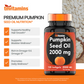 tnvitamins Pumpkin Seed Oil - 2000 mg Per Serving -  120 Softgels | Pumpkin Seed Oil for Hair Growth* | Pumpkin Seed Oil Extract Supplement for Bladder Control* | Non-GMO