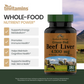 tnvitamins Grass Fed Beef Liver Capsules 4,500 mg per Serving – 180 Capsules | Desiccated, Freeze-Dried, Pasture-Raised Beef Liver Supplement | Natural Energy, Vitality & Immune Support | Made in USA