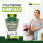 Triple Omega 3◆ 6◆ 9: 3600mg  - 120 Softgels | Omega Essential Fatty Acids from Fish Oil (EPA & DHA), Flaxseed Oil (ALA & LA), & Olive Oil (OA) | Omega 3-6-9 Supplement for Women & Men | Non-GMO