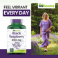 tnvitamins Black Raspberry Capsules 850mg Per Serving - 180 Capsules - 3 Month Supply! Powerful Antioxidant | May Support Your Cardiovascular & Immune Systems