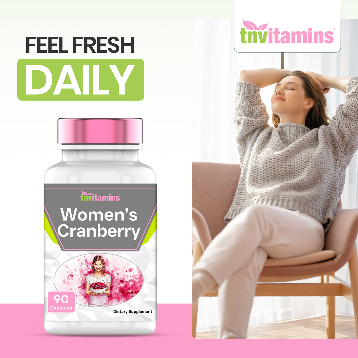 Super Cranberry Pills for Women & Men (30,000 MG  -  90 Capsules) | Supports Urinary Tract Health* | Cranberry Concentrate Supplement | Bladder & Kidney Support* | Supports Women's Health* | Antioxidants