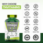Triple Omega 3◆ 6◆ 9: 3600mg  - 120 Softgels | Omega Essential Fatty Acids from Fish Oil (EPA & DHA), Flaxseed Oil (ALA & LA), & Olive Oil (OA) | Omega 3-6-9 Supplement for Women & Men | Non-GMO