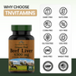 tnvitamins Grass Fed Beef Liver Capsules 4,500 mg per Serving – 180 Capsules | Desiccated, Freeze-Dried, Pasture-Raised Beef Liver Supplement | Natural Energy, Vitality & Immune Support | Made in USA