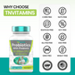 Probiotics with Prebiotic: 50 Billion CFU - 10 Strain - 90 Vegetarian Capsules | with Acidophilus Probiotic for Digestive Health, Gut Health, & Immune Support* | for Men & Women