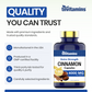Cinnamon Capsules 4000 MG - 180 Capsules | Ceylon Cinnamon & Cassia Cinnamon Pills | Blood Sugar Support Supplement* | Extra Strength Cinnamon Bark Extract | Cinnamon Complex | by TNVitamins