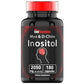 tnvitamins Inositol: 2,050mg - 180 Capsules | Inositol Powder Capsules for Women & Men | 40:1 Ratio of Myo-Inositol to D-Chiro Inositol | Made in The USA!