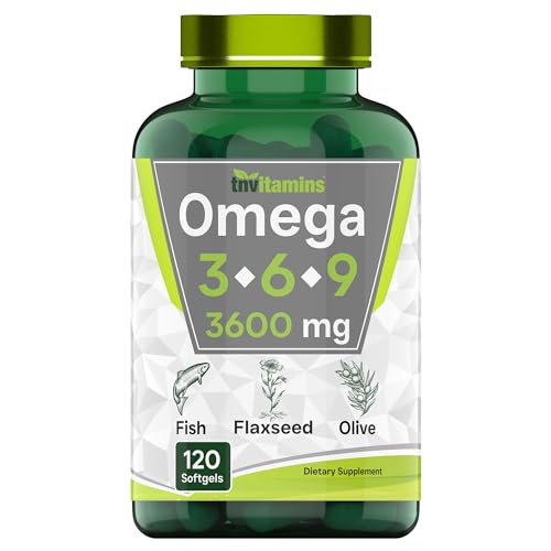 Omega Essential Triple Omega 3 6 9: 3600mg - 120 Softgels | Omega Essential Fatty Ac ...