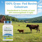 Colostrum Supplement 1,200 mg Per Serving, 120 Capsules | Standardized to 25% IgG (Immunoglobulin G) | Grass-Fed Bovine Colostrum Powder Caps | Immune Support Supplement | Non-GMO, Made in the USA!