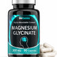 Magnesium Glycinate Capsules (300 MG Per Serving - 90 Count) | Pure Chelated Magnesium Bisglycinate Powder Supplement | Glicinato de Magnesio | for Sleep, Calm, Nerve, & Stress Support* | TNVitamins