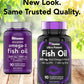 Burpless Omega-3 Fish Oil: 2000mg x 90 Softgels | 1400mg Total Omega-3 Fatty Acids (800mg EPA & 600mg DHA) | Enteric Coated Burpless Ultra Potent Fish Oil | Supports Heart Health* | by TNVitamins