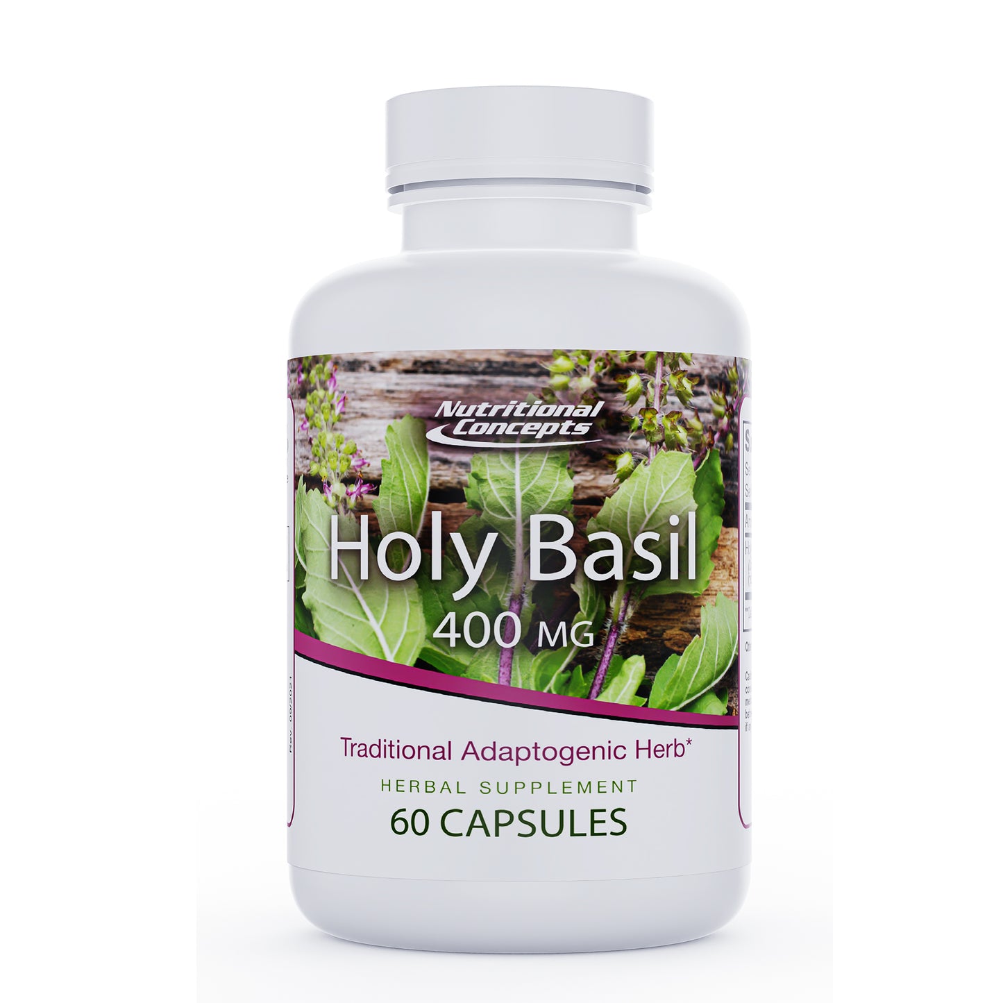 Nutritional Concepts Holy Basil 800 MG Per 2 Capsule Serving - 60 Capsules