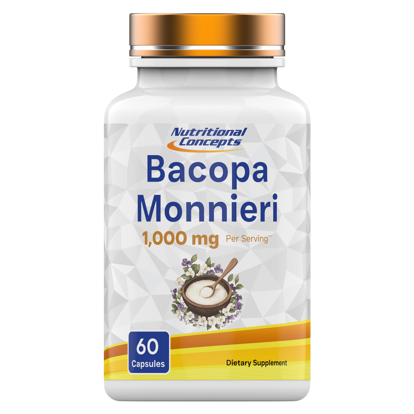Nutritional Concepts Bacopa Monnieri Leaf Extract 500 MG - 60 Capsules