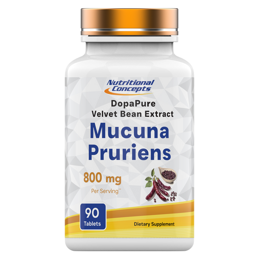 Nutritional Concepts Mucuna Pruriens 800 Mg - Velvet Bean  - 15% L-dopa - 90 Tablets