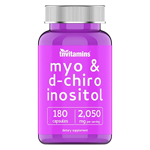 Myo Inositol & D-Chiro Inositol (2,050mg - 180 Capsules) | Hormone Balance for Women* | 40:1 Ratio | Ovulation, Ovarian, Menstruation & Fertility Support Supplement*