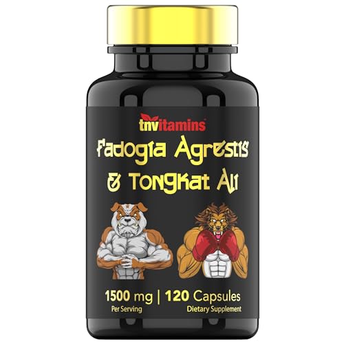 Fadogia Agrestis & Tongkat Ali Supplement: 1500mg - 120 Capsules | 750mg Each of Tongkat Ali (Longjack) & Fadogia | Ultra-Potent Formula For Men For Sports Nutrition, Athletic Performance, & Muscles*