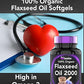 tnvitamins Organic Flaxseed Oil Softgels: 2000 mg x 90 Softgels | High in Omega-3 Fatty Acids | Flaxseed Oil Supplement for Women & Men | Non-GMO