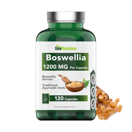 Boswellia Serrata Herbal Extract Capsules | 1200 MG/Capsule (120 Capsules) | Joint Support Supplement* | Promotes Mobility & Flexibility* | Ayurvedic Herb: Indian Olibanum/Frankincense | TNVitamins